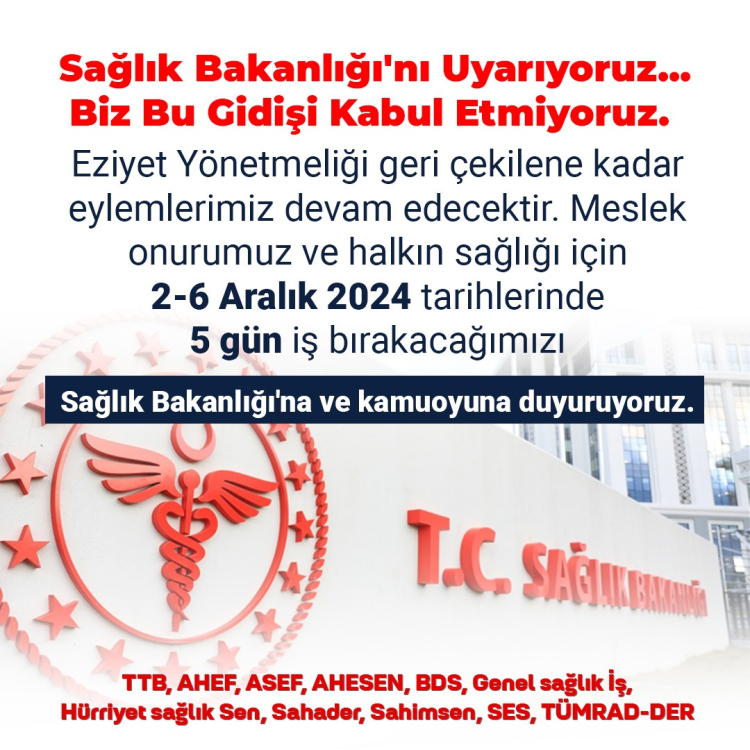 Sağlıkta iş bırakma eylemleri sürecek… Aile hekimlerinden geri adım yok!