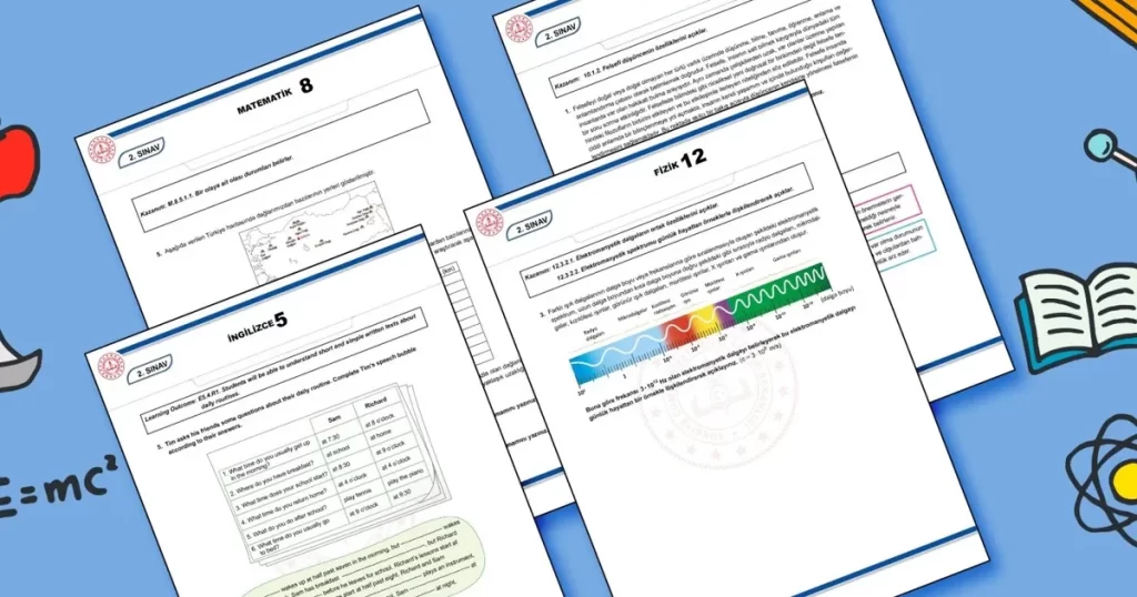 Milli Eğitim birinci dönem 2. yazılı örnek sınav sorularını yayımladı