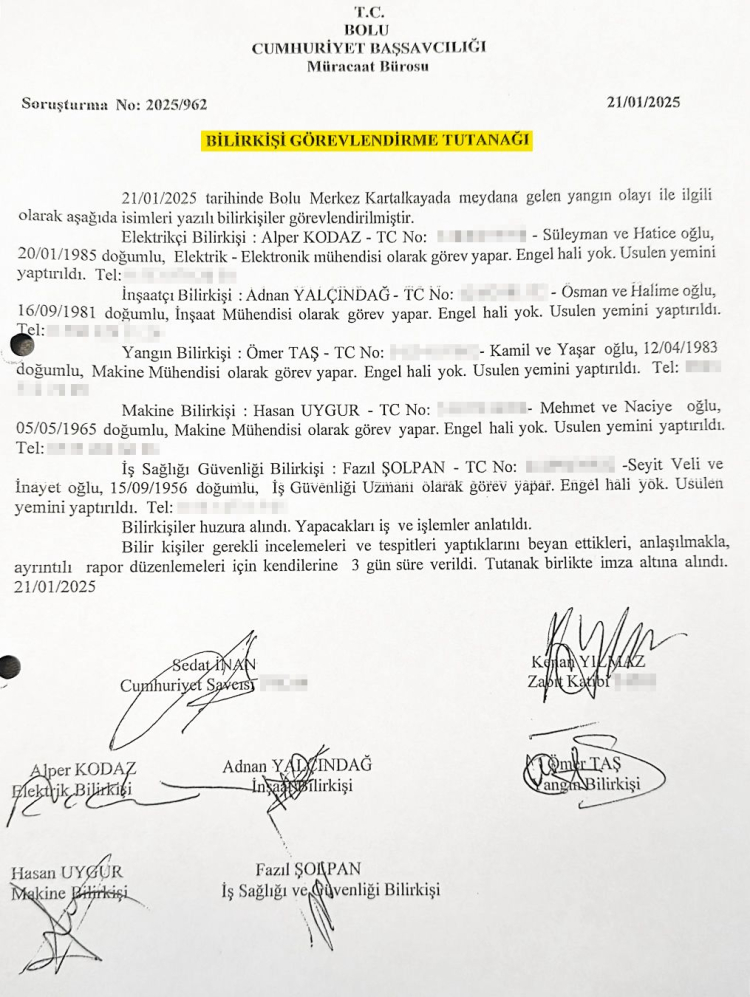 Bolu faciasıyla ilgili ‘Özel’ belge paylaştı!