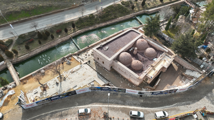 Konya’da Hacı Ali Ağa Hamamı’nın restorasyonu sürüyor