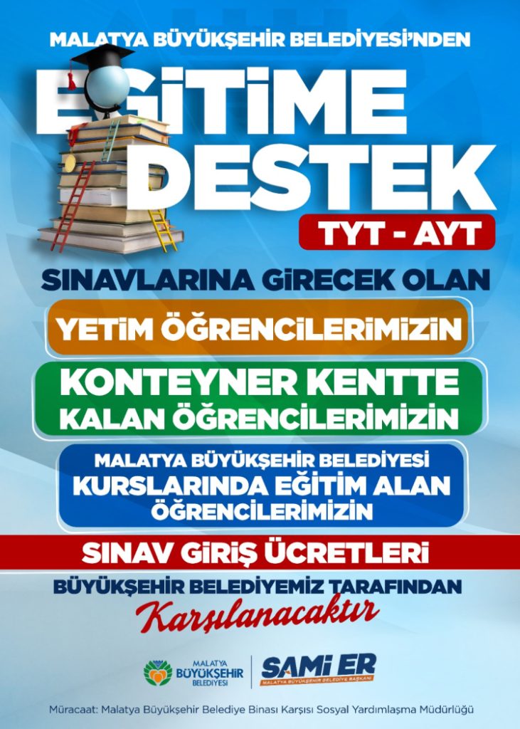 Malatya Büyükşehir’den öğrenci ve ailelerine destek