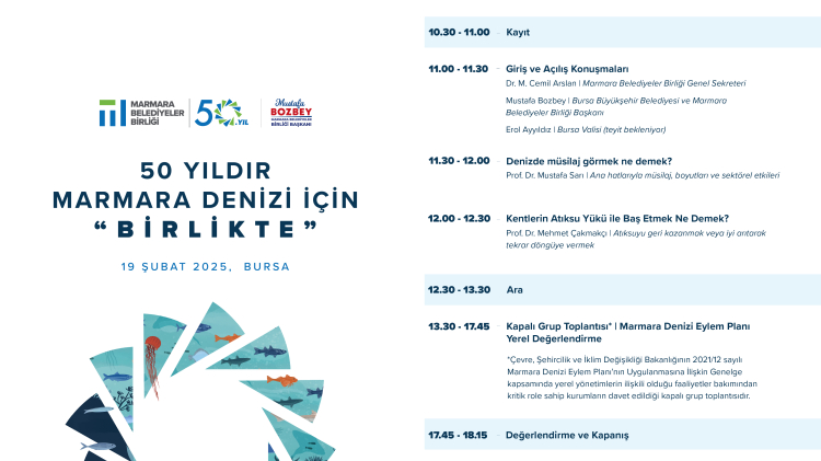 Marmara Belediyeler Birliği, 50. yıla özel ‘Marmara Denizi’ için toplanıyor
