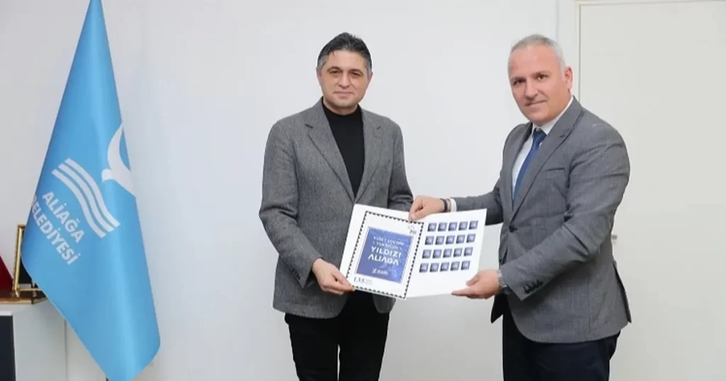 PTT’den İzmir Aliağa’ya özel posta pulu