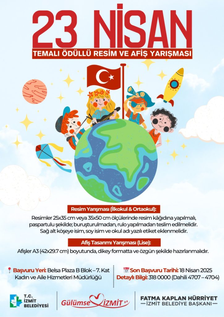İzmit Belediyesinden 23 Nisan’a özel ödüllü yarışmalar!