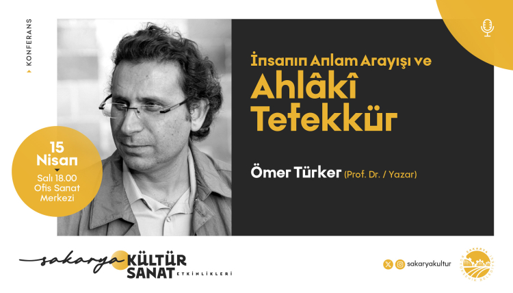 Sakarya’da Prof. Dr. Ömer Türker sanatseverlerle buluşacak
