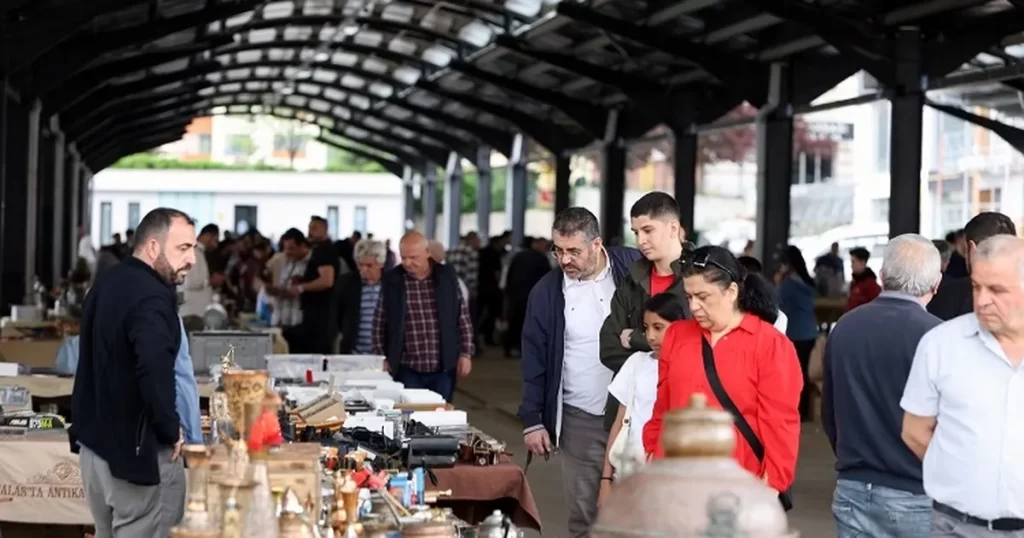 Kayseri Talas Antika Pazarı nostalji yaşattı