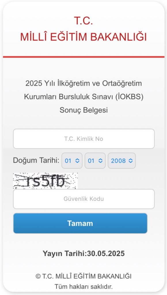 MEB bursluluk sonuçlarını açıkladı