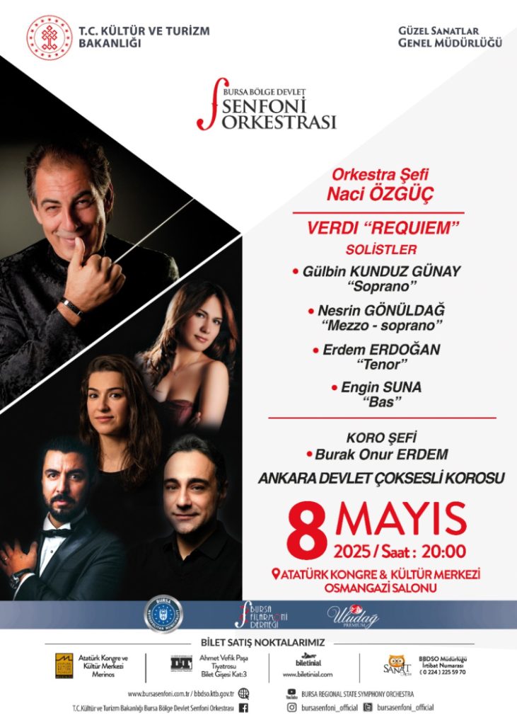 Verdi’nin Anıtsal Requiem’i bu hafta BBDSO Sahnesi’nde