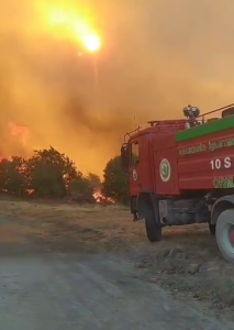 BAŞKAN AHMET AKIN’DAN YANGIN AÇIKLAMASI: “SAHADAYIZ, SÜRECİ ANBEAN TAKİP EDİYORUZ”