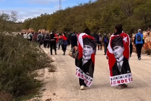 Bursa’da Nilüferliler, Mysia Yolları’nda Ata’yı andı