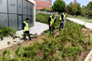 Dilovası Millet Bahçesi’nde dip köşe temizliği