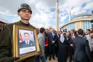 Üç şehidimiz de Ankara’da son yolculuğuna uğurlandı