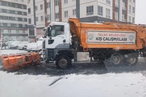 Kayseri Talas’ta kar teyakkuzu