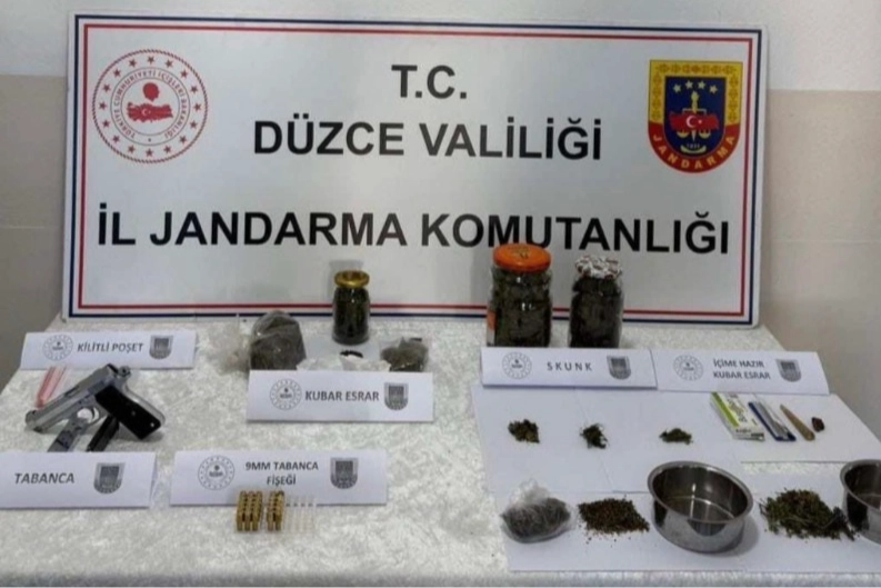 Düzce’de uyuşturucu operasyonu: 2 gözaltı