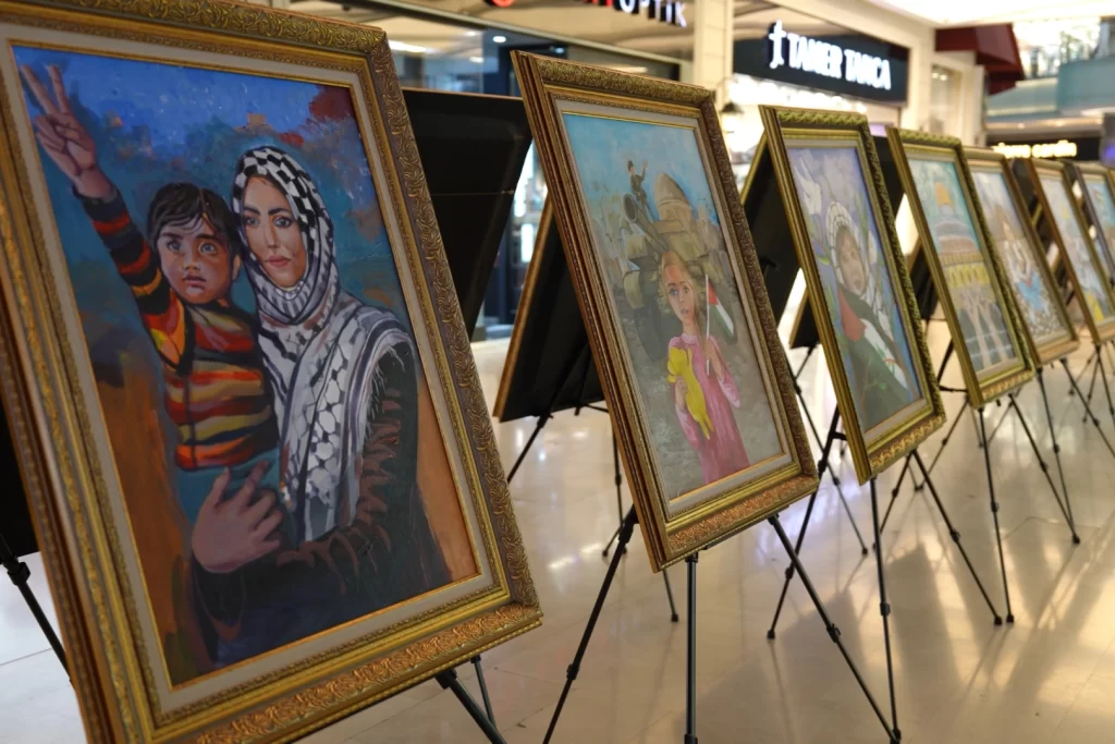 Konya’da Gazzeli çocuklardan ‘Sessiz Fırçalar’