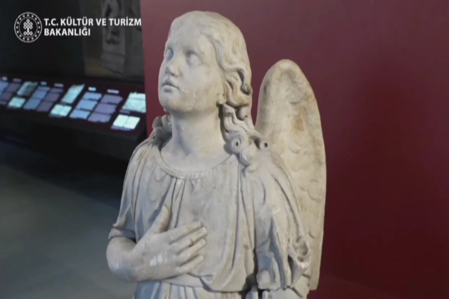 22 yıl sonra gelen iade… “Melek Heykeli” yerine döndü