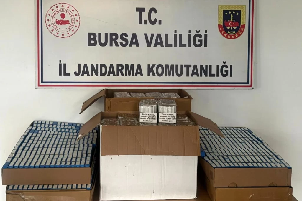 Bursa’da kaçak sigara operasyonu