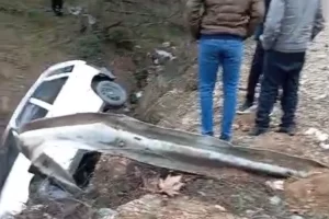 Düzce Yığılca yolunda kaza: Virajı alamadı!