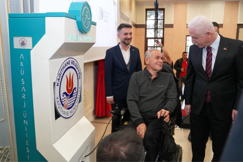 İstanbul Kağıthane’de ‘engelsiz şarj’ projesi