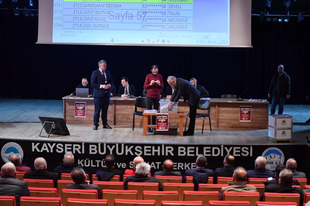 Kayseri’de “Arılar Çoğalsın, Bereket Katlansın”da kura heyecanı