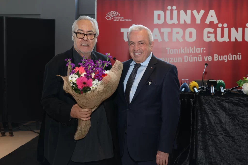 Rutkay Aziz Dünya Tiyatro Günü’nde Nilüferlilerle buluştu