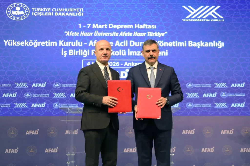 YÖK ve AFAD’dan ‘Afete Hazır Üniversite’ protokolü