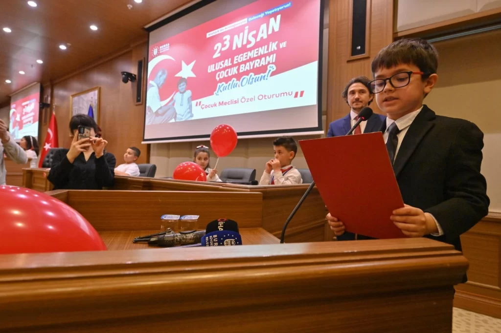 Bursa Büyükşehir Meclisi’nde söz çocukların