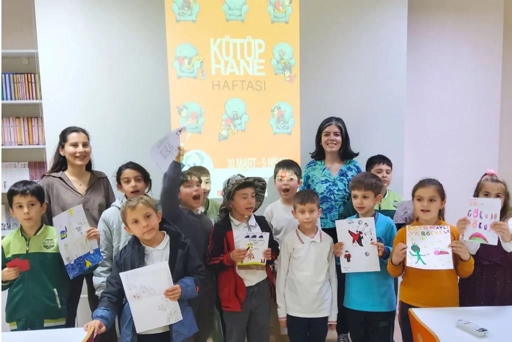 Çanakkale’de miniklerin kütüphane coşkusu