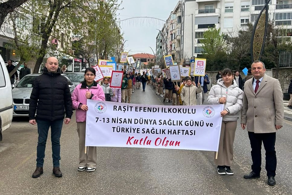 Edirne Keşan’da sokaklar sağlık için hareketlendi