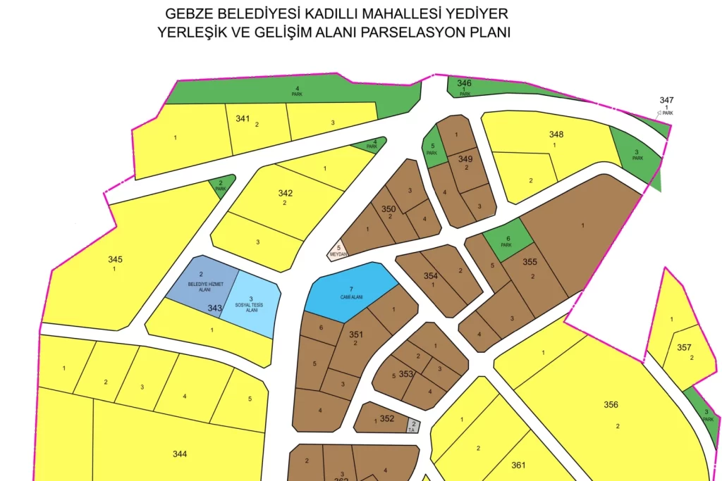 Gebze Kadıllı’da 11 hektar alanda imar uygulaması tamamlandı