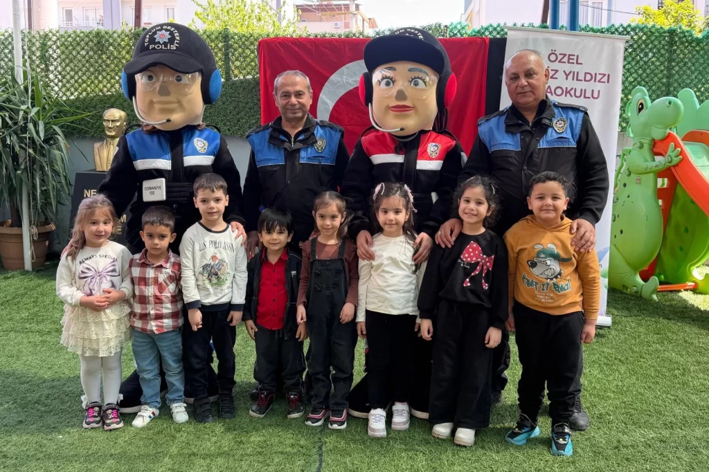 Osmaniye’de miniklere ‘Poli’ ile güvenlik eğitimi