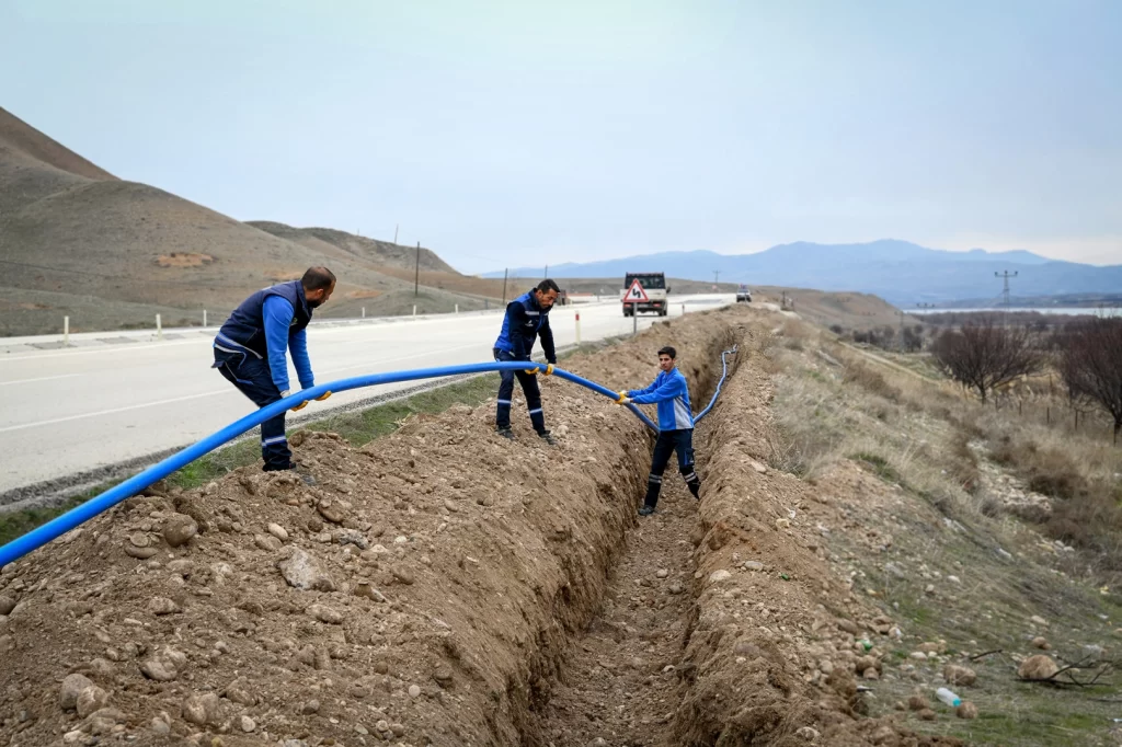 Malatya Yazıhan’da içme suyu hattı yenileniyor