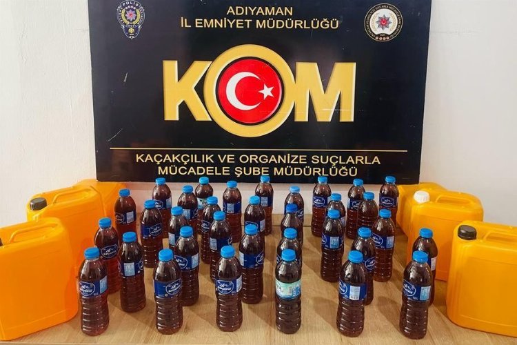 Adıyaman’da kaçak alkol ele geçirildi