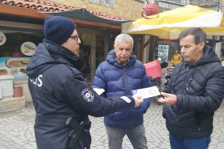 Edirne Keşan’da Emniyet’ten broşürlü uyarı
