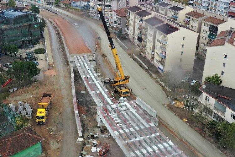 Kocaeli’de Kuruçeşme Tramvay Hattı’nda yoğun çalışma
