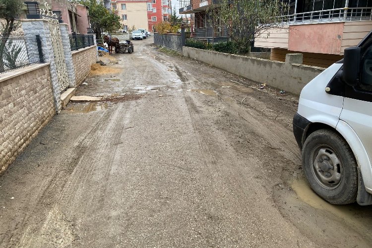 Edirne Keşan’da Seren Sokak’ta çamur isyanı