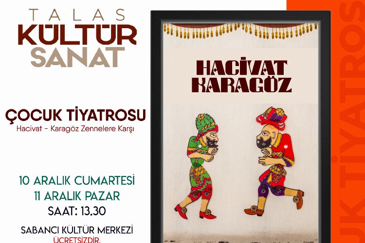 Kayseri Talas’ta Karagöz heyecanı