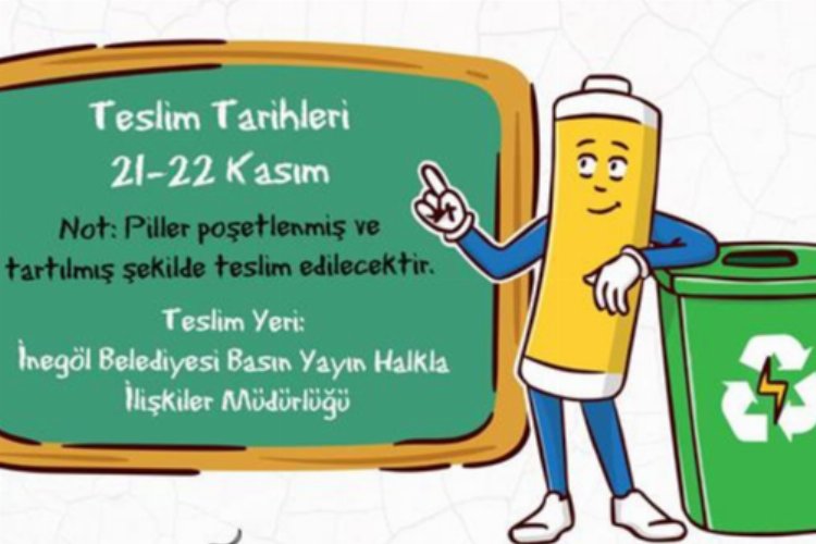 Bursa İnegöl’de ‘atık pil’ler 24 Kasım’da ‘akıllı saat’ olacak