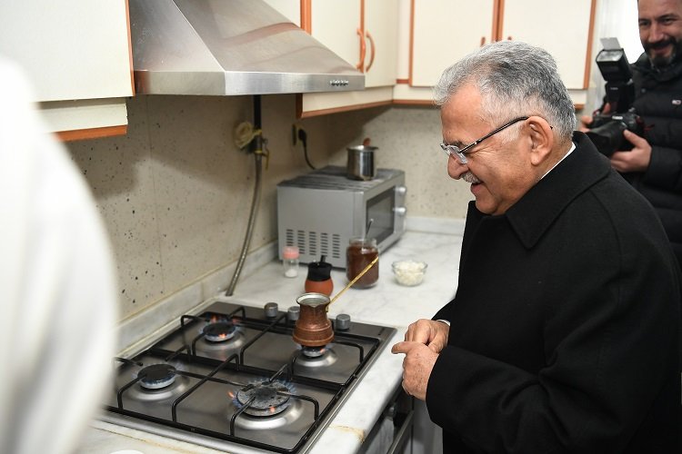 Kayseri Talas’ta ‘gaz’ heyecanı