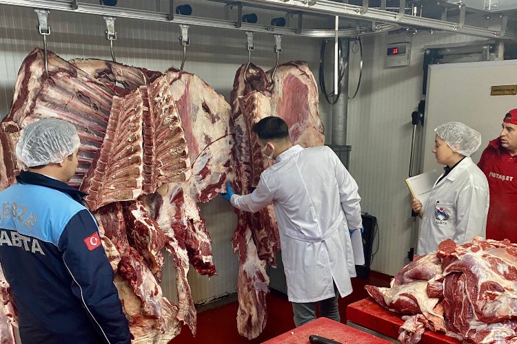 Kocaeli Gebze’de zabıtadan ‘kasap’ denetimi