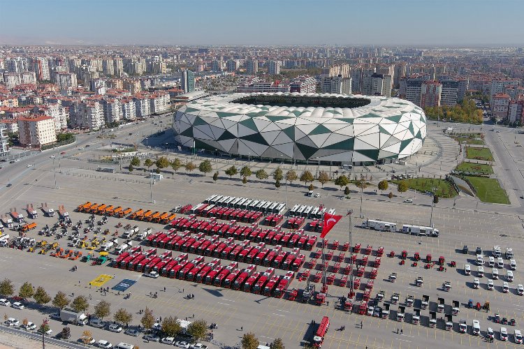 Konya Büyükşehir Belediyesi’ne 288 yeni araç