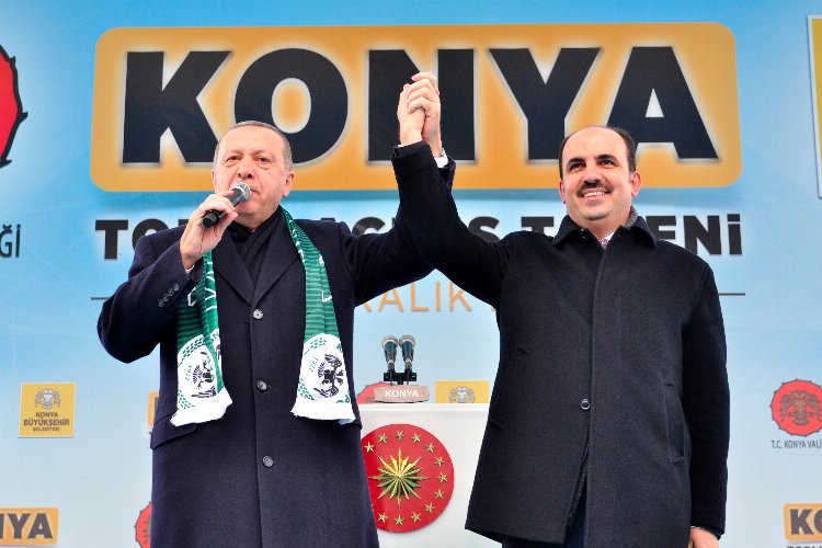 Cumhurbaşkanı Erdoğan’a bir teşekkür de Konya’dan
